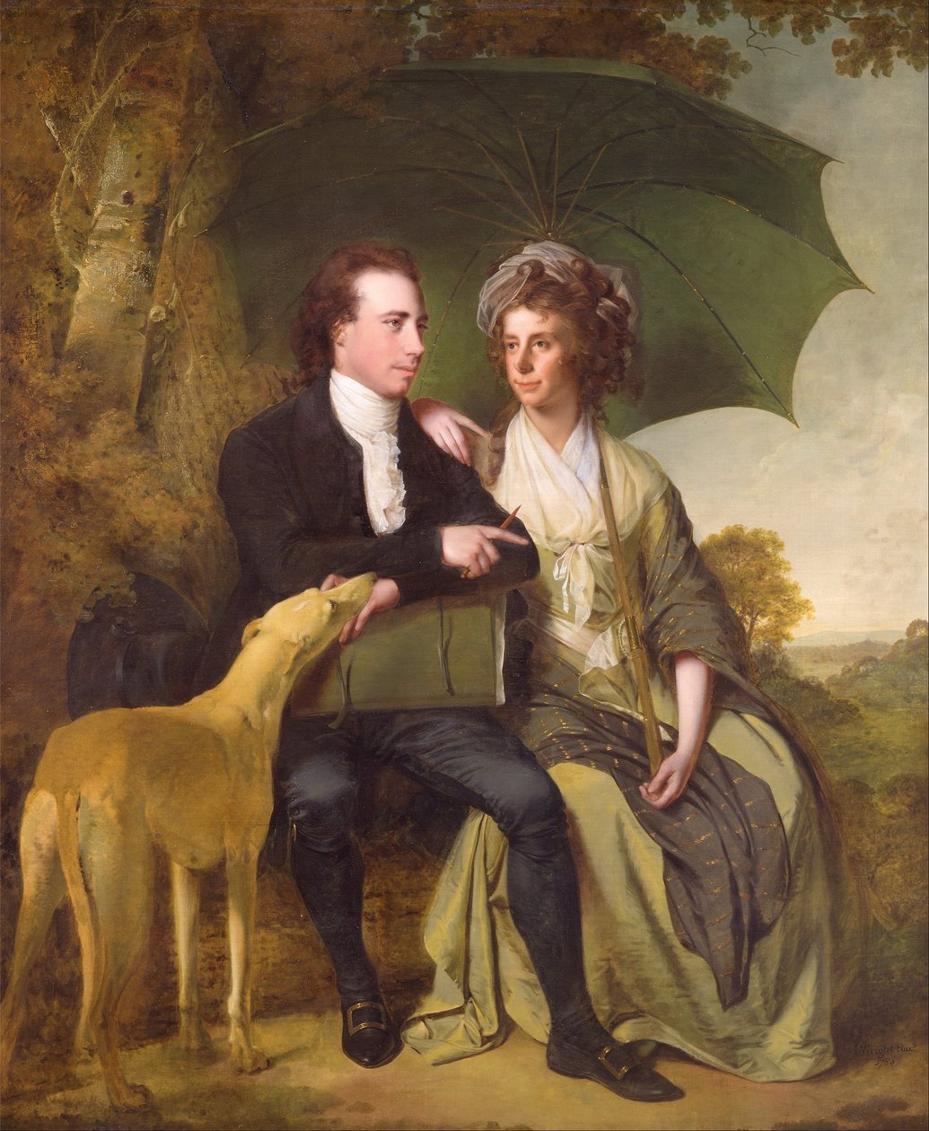 De Rev. en Mrs. Thomas Gisborne, van Yoxhall Lodge, Leicestershire door Joseph Wright of Derby