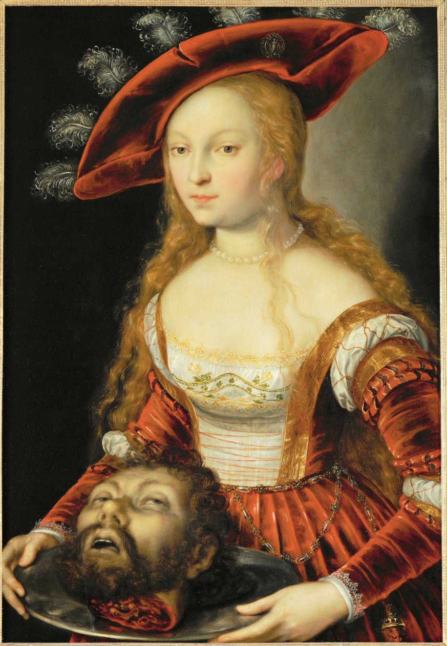 Salome met het hoofd van Johannes Baptist ... door Joseph the younger Heintz