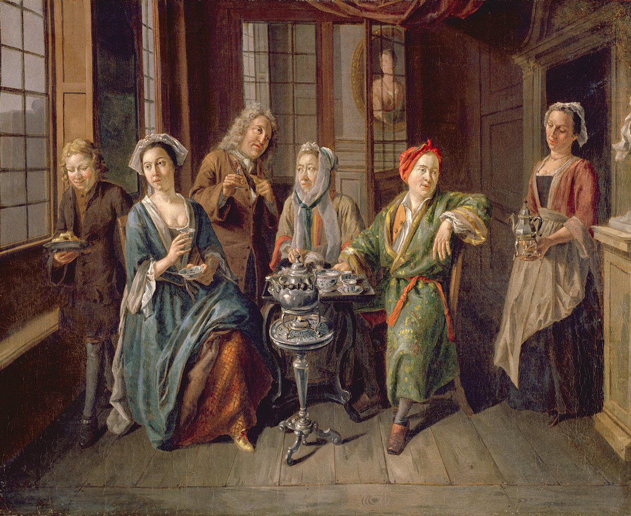 Een Theekransje door Joseph van Aken