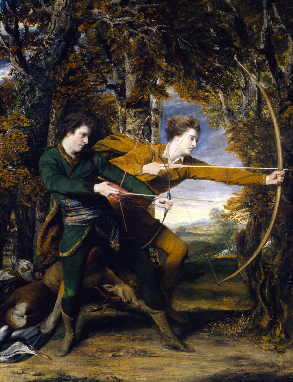 Kolonel Acland en Lord Sydney: De Boogschutters door Joshua Reynolds