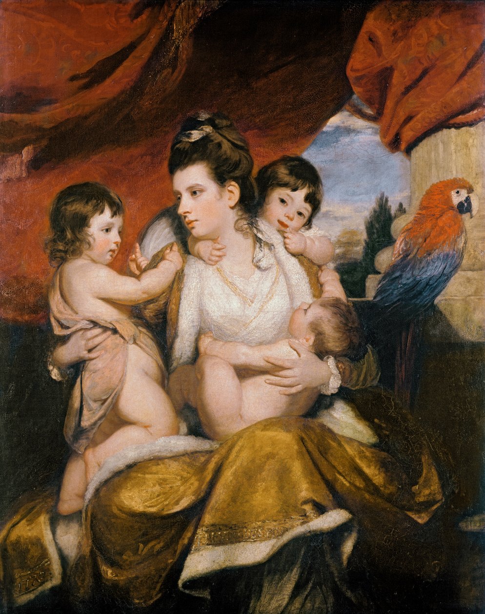 Lady Cockburn en haar drie oudste zonen, 1773 door Joshua Reynolds