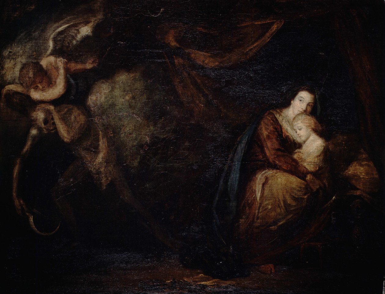 Herstel van ziekte, een allegorie door Joshua Reynolds