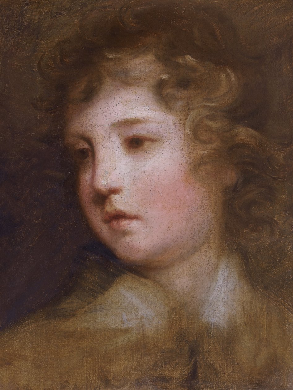 Studie voor het portret van Lord George Seymour Conway (1763-1848) als jongen door Joshua Reynolds