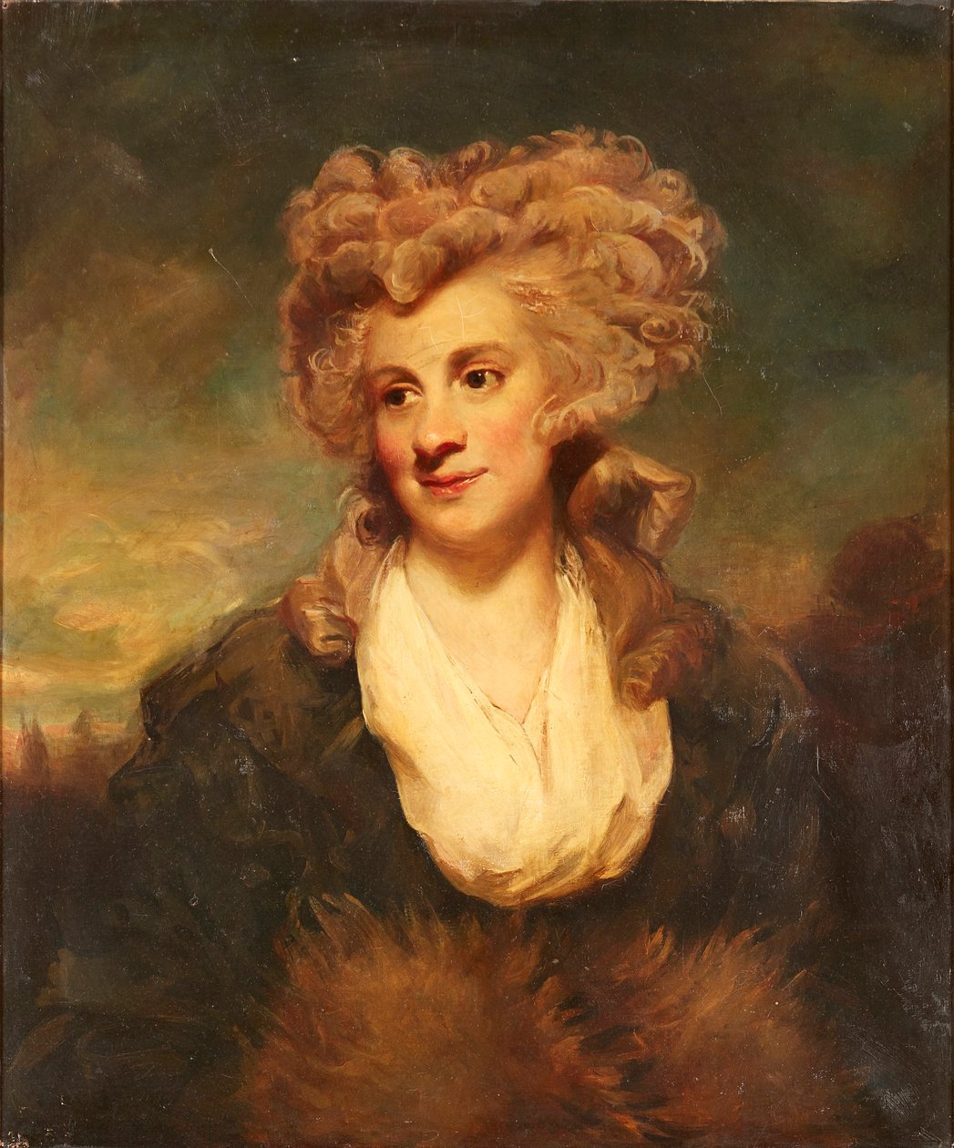 Halflang portret van Lady De Clifford door Joshua (after) Reynolds