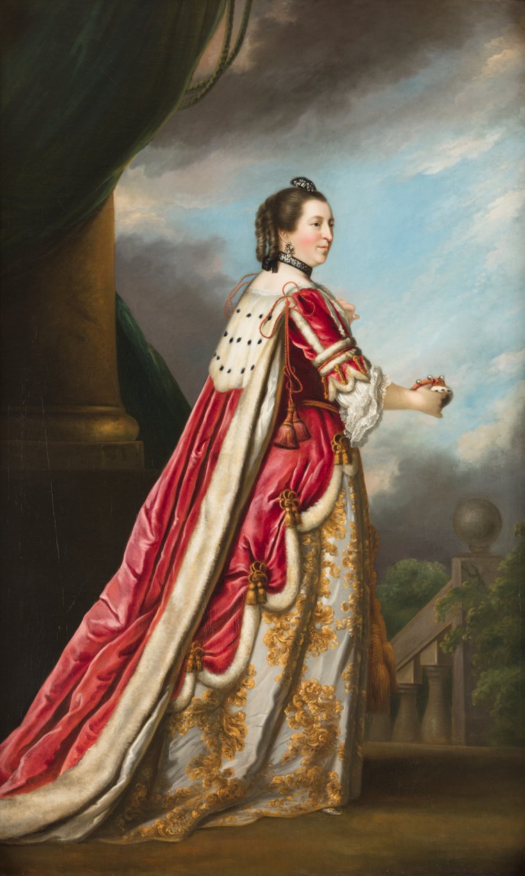 Portret van Elizabeth, hertogin van Northumberland (olieverf op doek) door Joshua (after) Reynolds