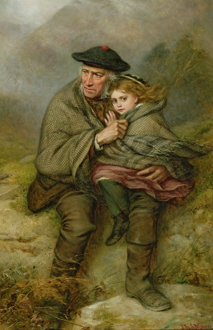 De Koude Wind, 1876 door Joshua Hargrave Sams Mann