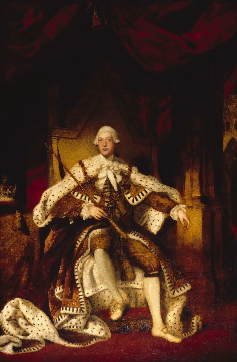 George III (1738-1820) door Joshua Reynolds