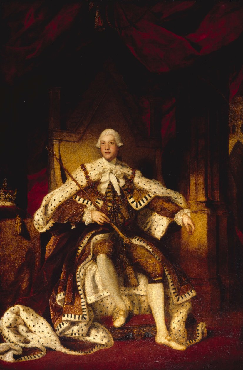 George III (1738-1820) door Joshua Reynolds