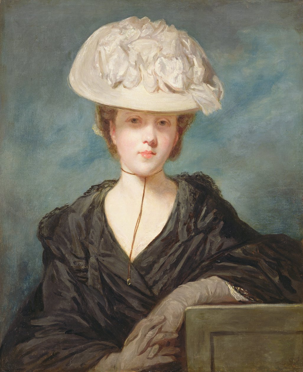 Miss Mary Hickey door Joshua Reynolds