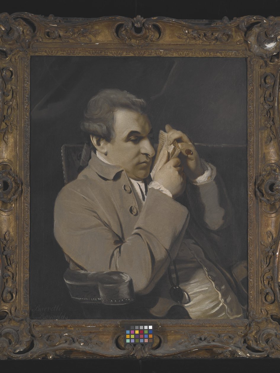 Portret van Joseph Baretti door Joshua Reynolds