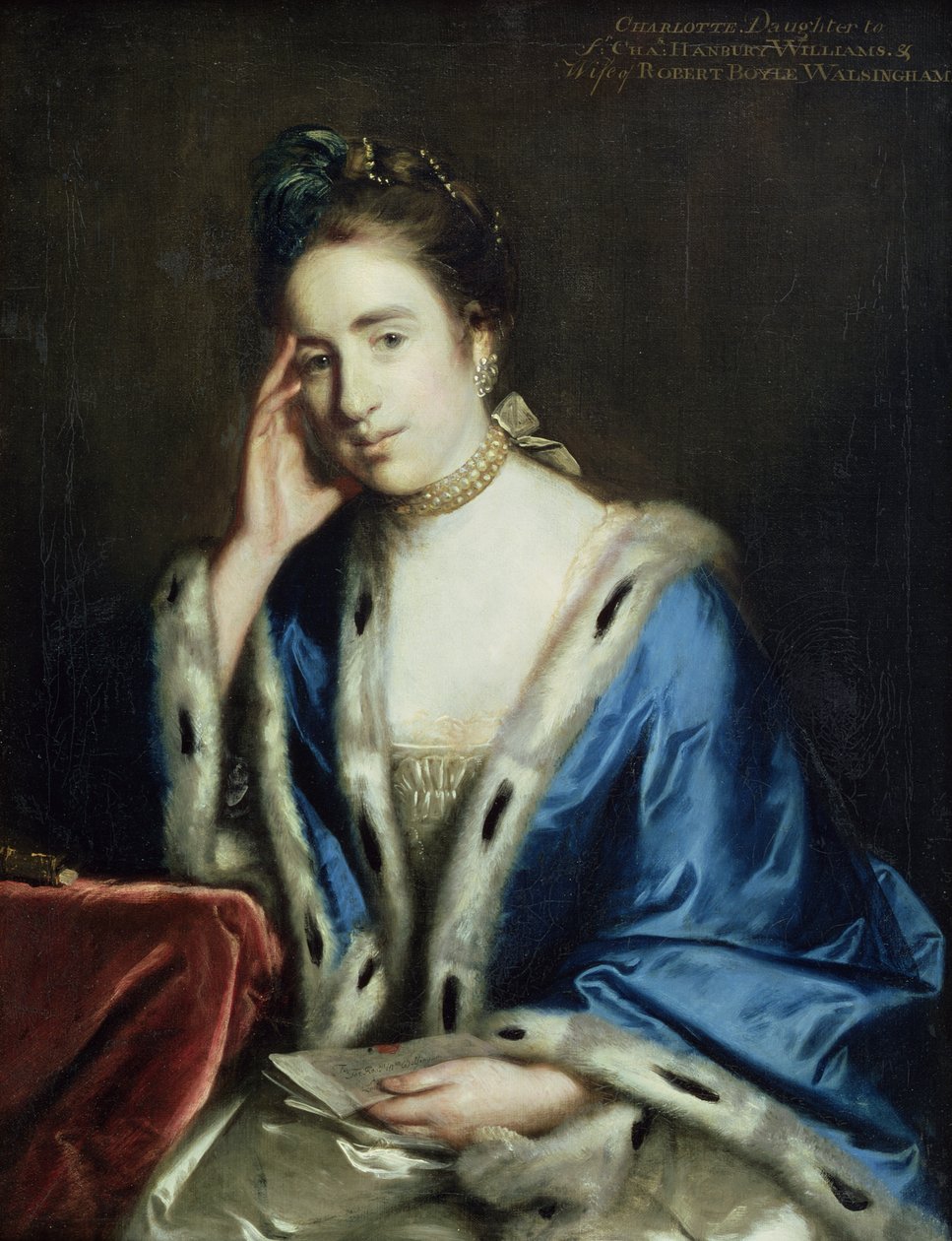 Portret van Charlotte Walsingham, 1760 door Joshua Reynolds
