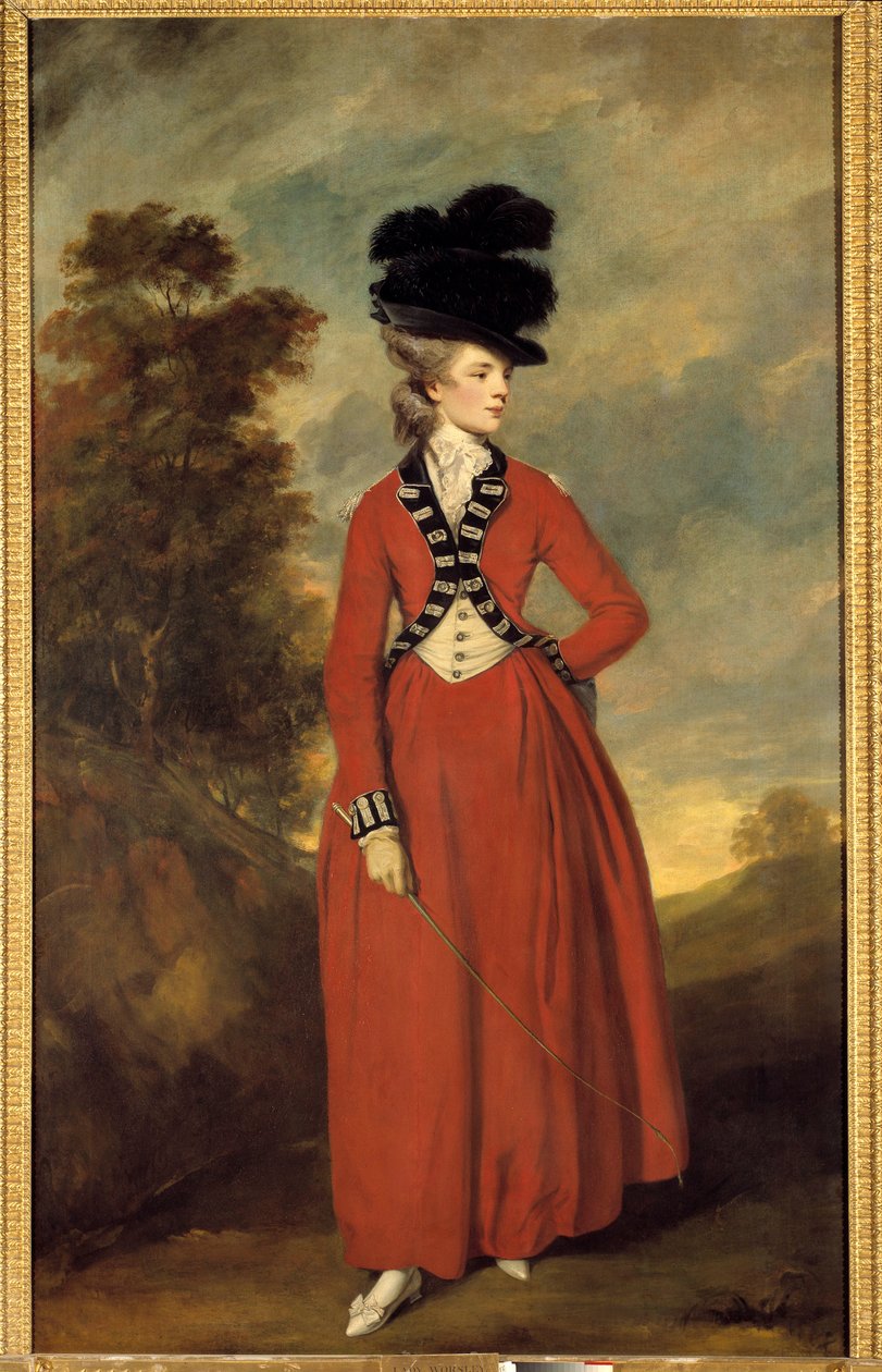 Portret van Lady Worsley door Joshua Reynolds