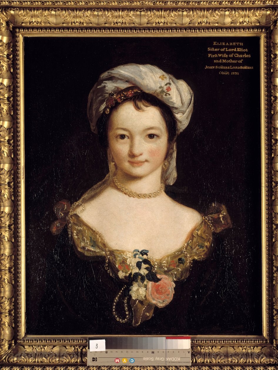 Portret van Miss Elisabeth Eliot Schilderij door Joshua Reynolds (1723-1792) door Joshua Reynolds