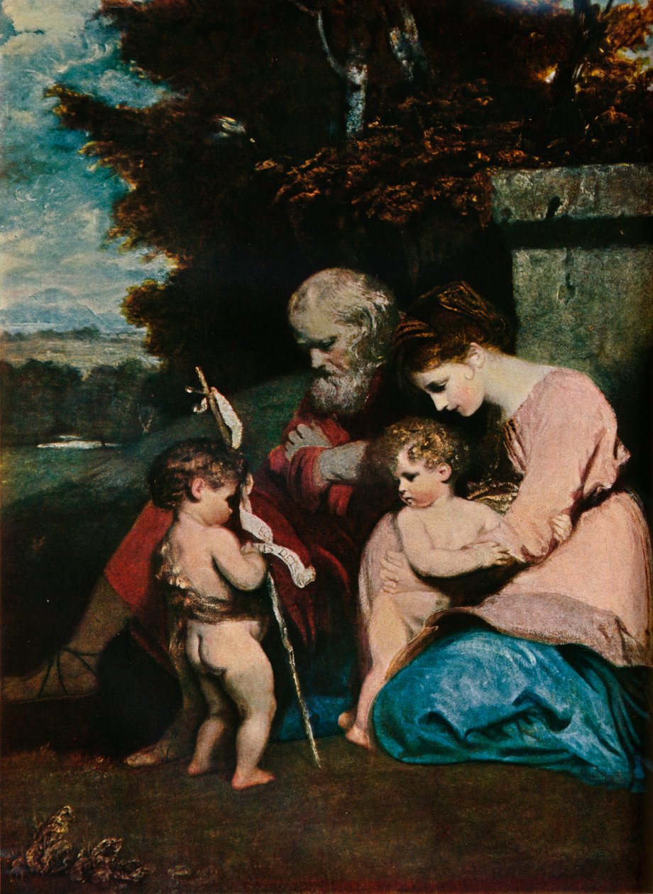 De Heilige Familie met het kind St. Jan, 1788-9 door Joshua Reynolds