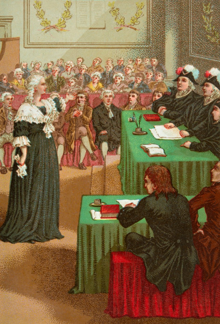 Marie Antoinette voor haar rechters door Josse Photo