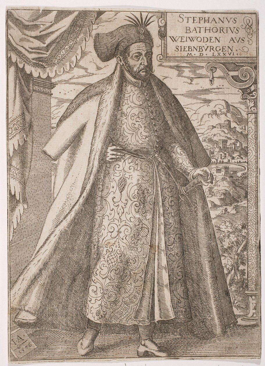 Portret van Stefan Batory door Jost Amman