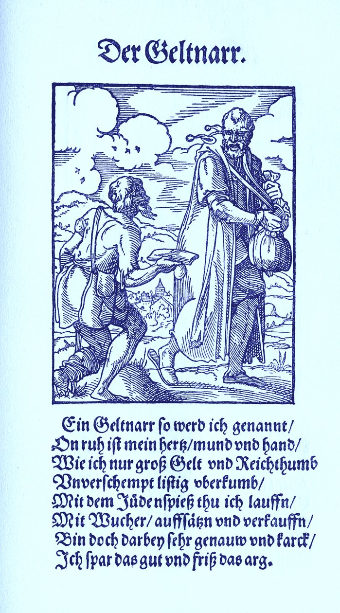 De gierige dwaas door Jost Amman