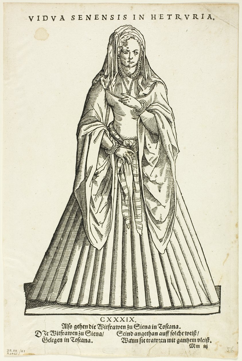 Vidua Senensis in Hetruria (Weduwe van Siena in Toscane) uit H. Weigel