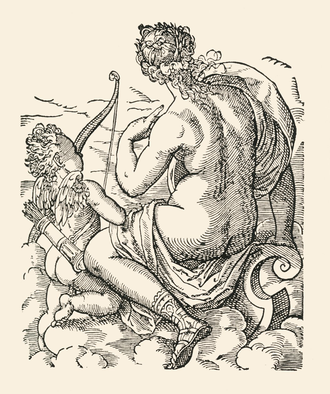 Venus en Cupido, 1906 door Jost Ammon