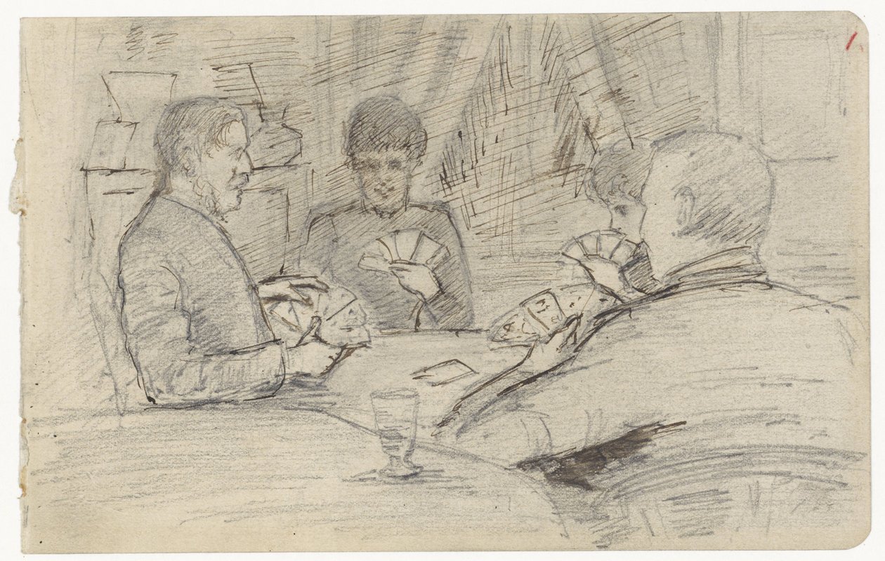 Kaartspelers door Jozef Israëls