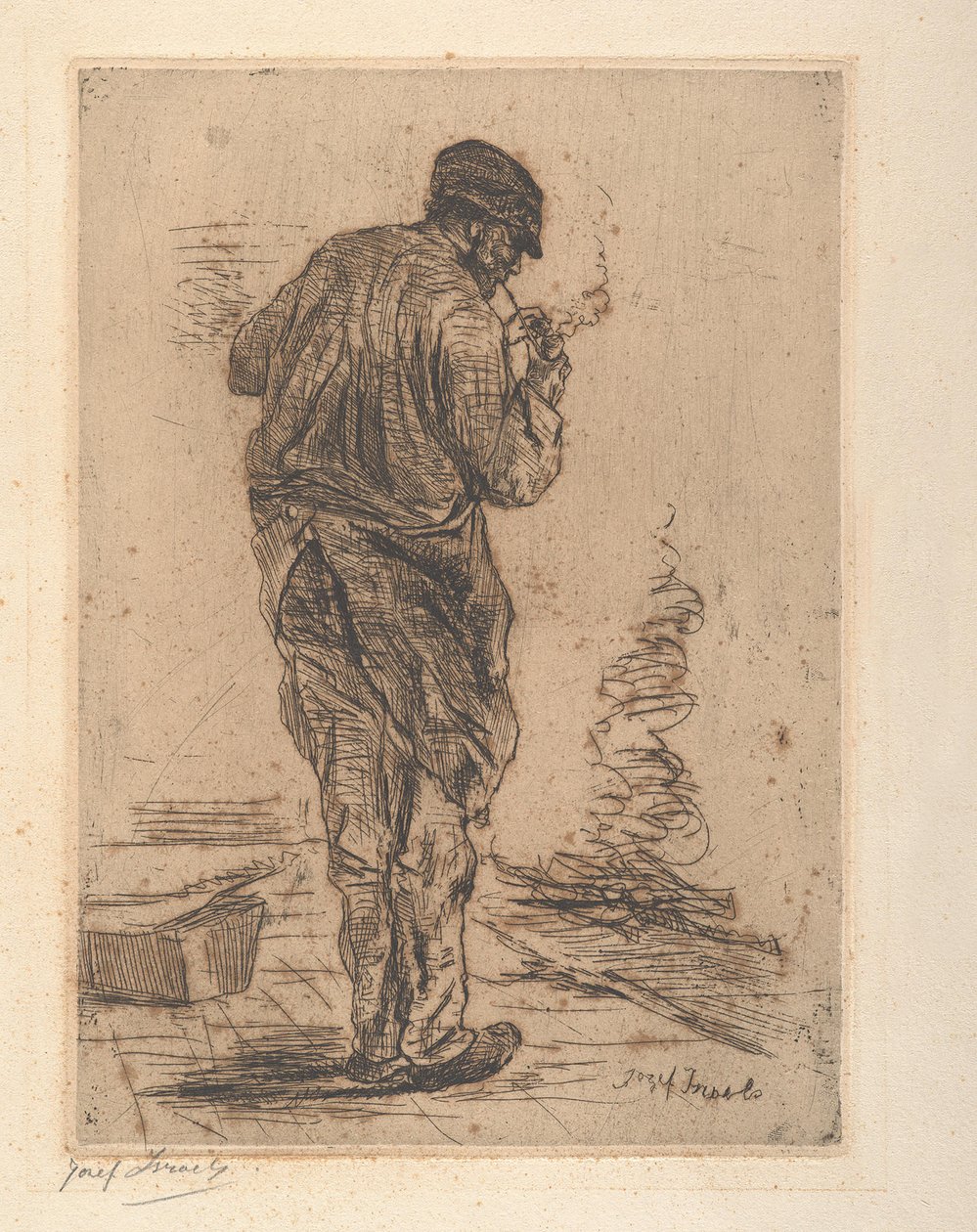 Oude man door Jozef Israëls