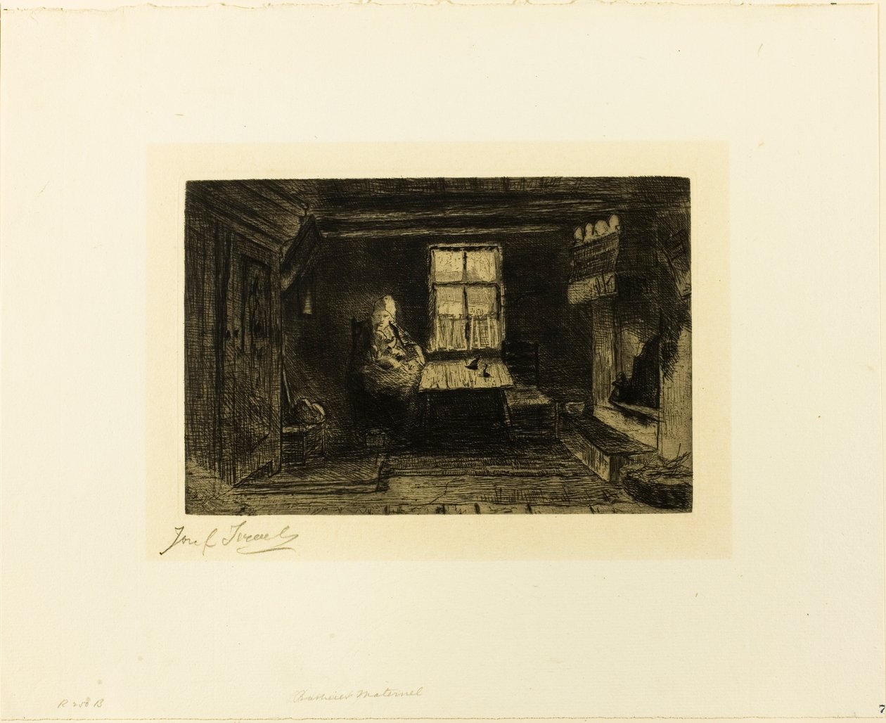 De moeder door Jozef Israëls