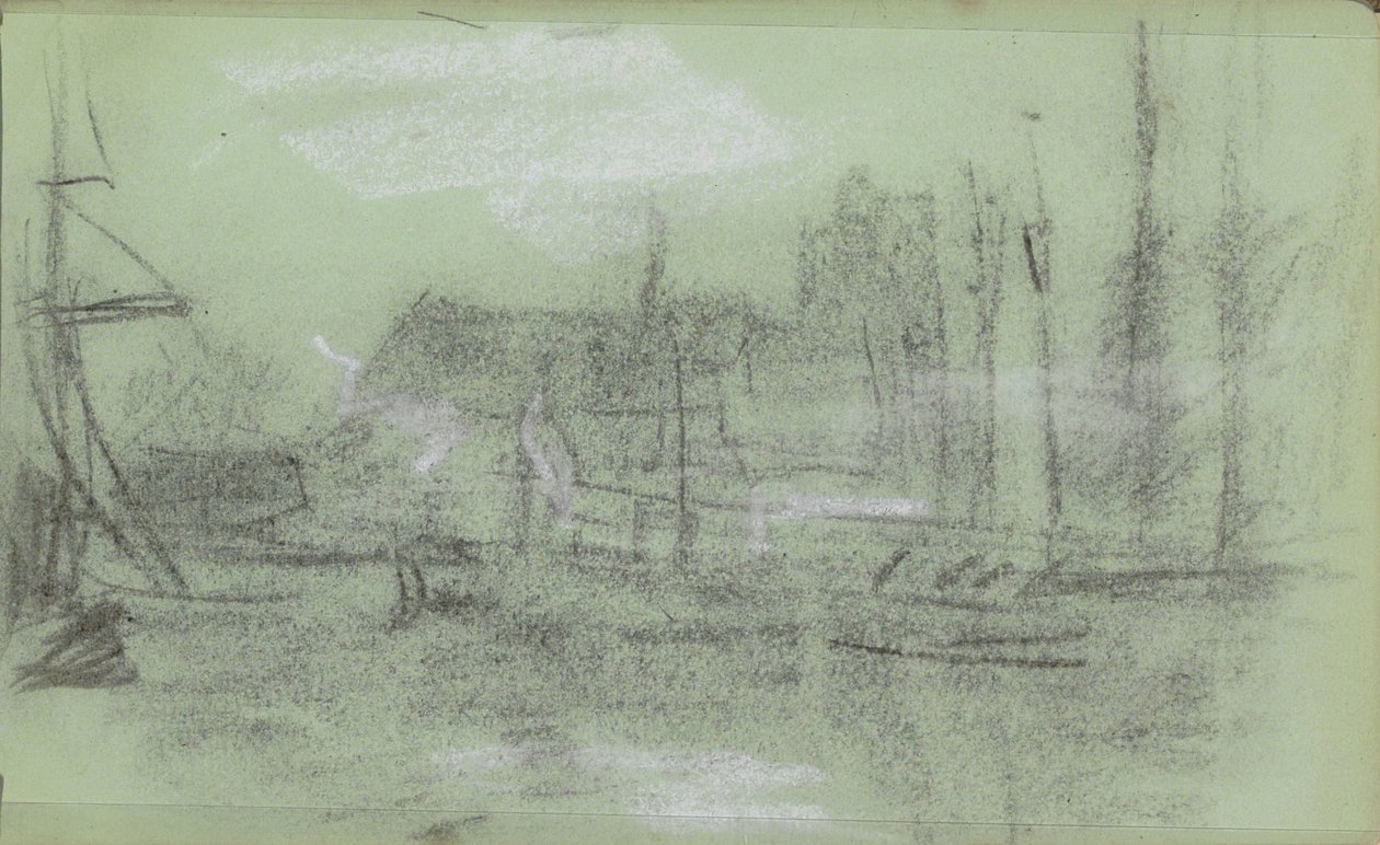 Kade door Jozef Israëls