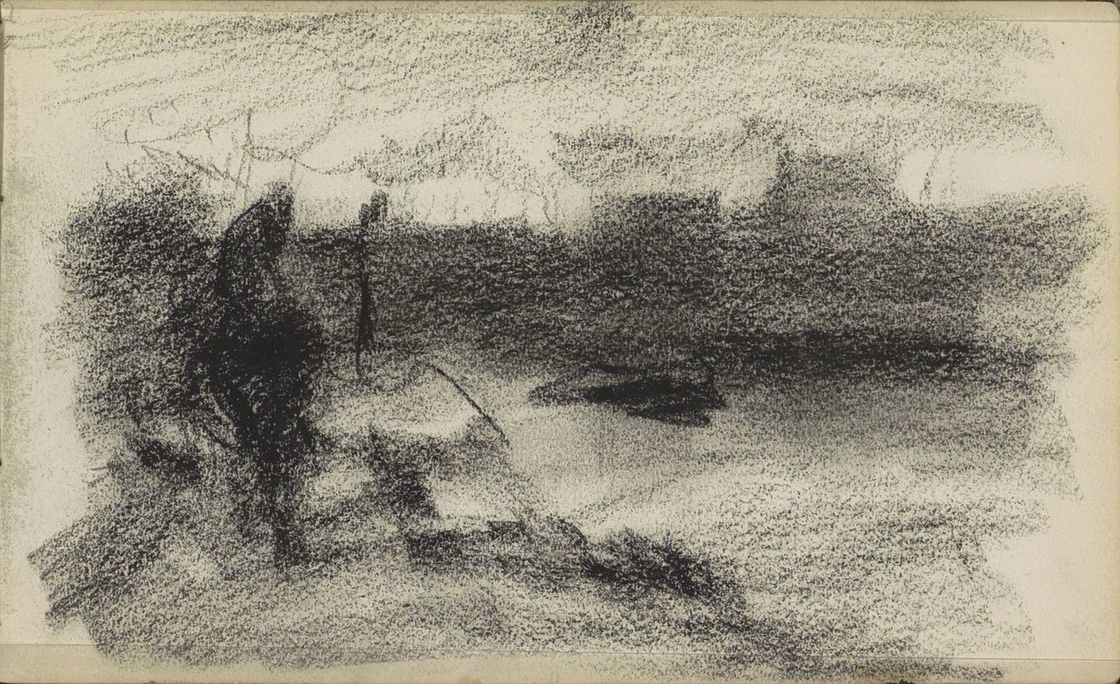Landschap met water door Jozef Israëls
