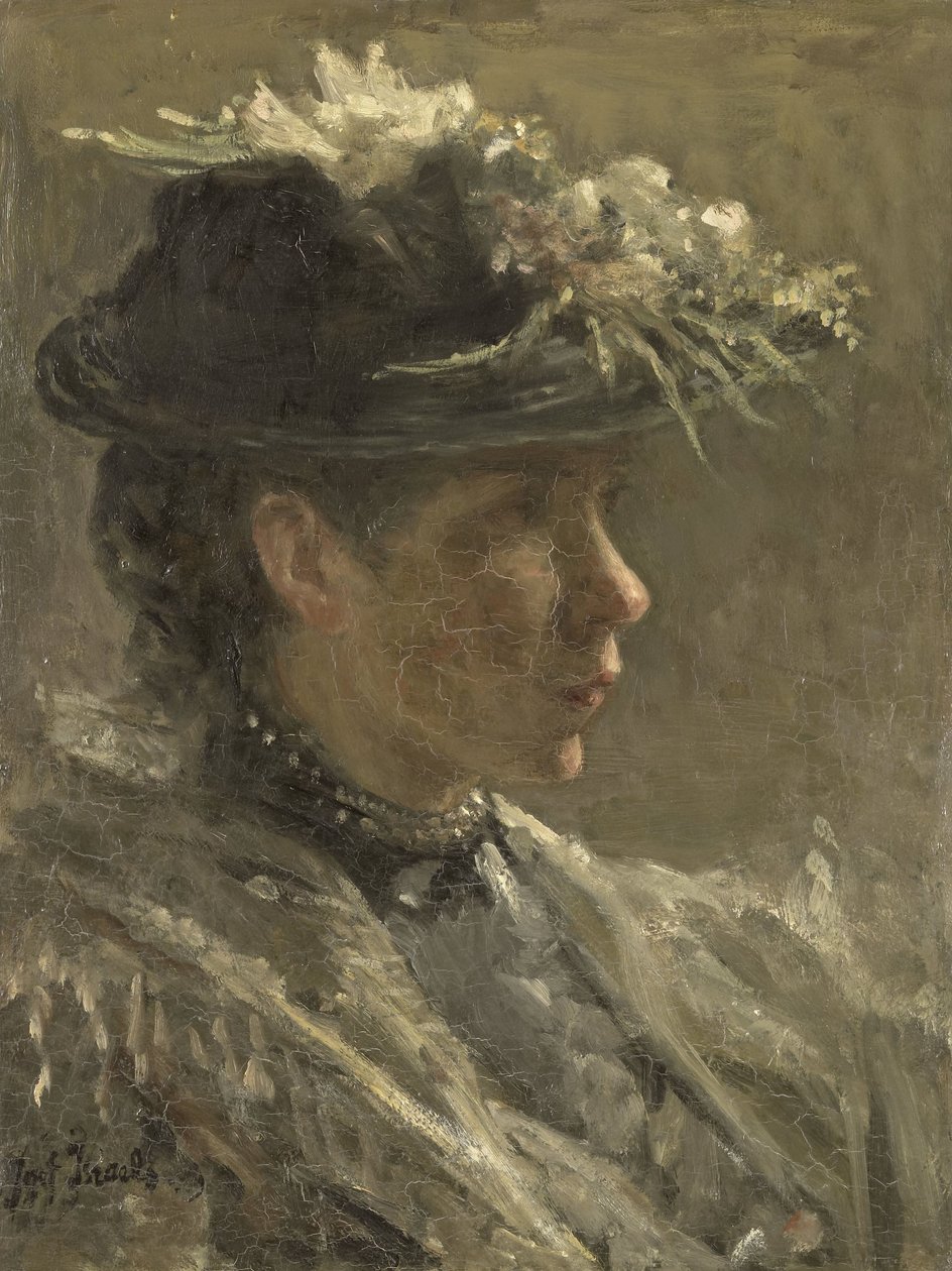 Studie van Sijtje van Bemmel (1880-1963) door Jozef Israëls