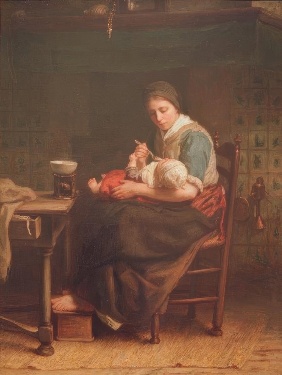 De Madonna van het huisje door Jozef Israëls