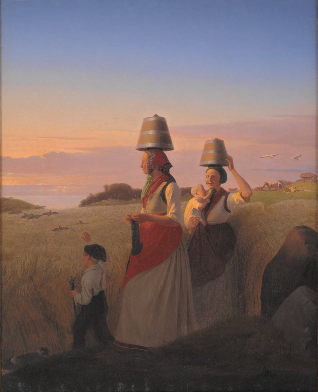 Plattelandstafereel door Jørgen V. Sonne