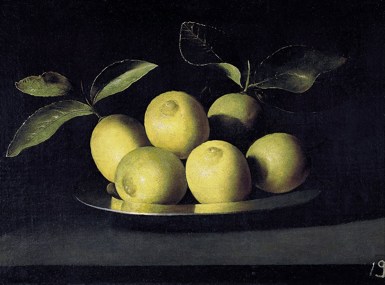 Stilleven met Citroenen door Juan de Zurbaran