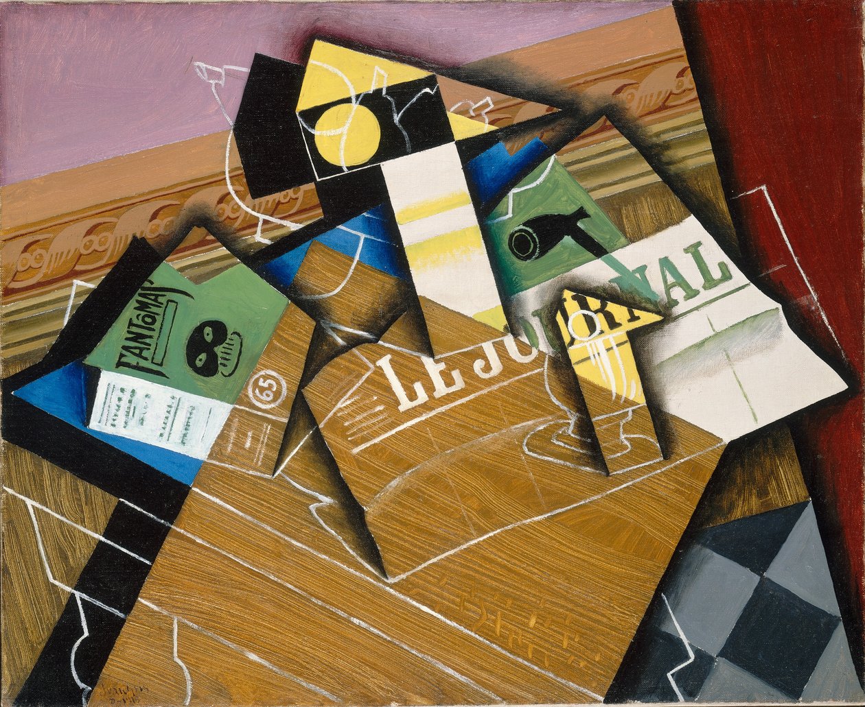 Fantomas, 1915 door Juan Gris