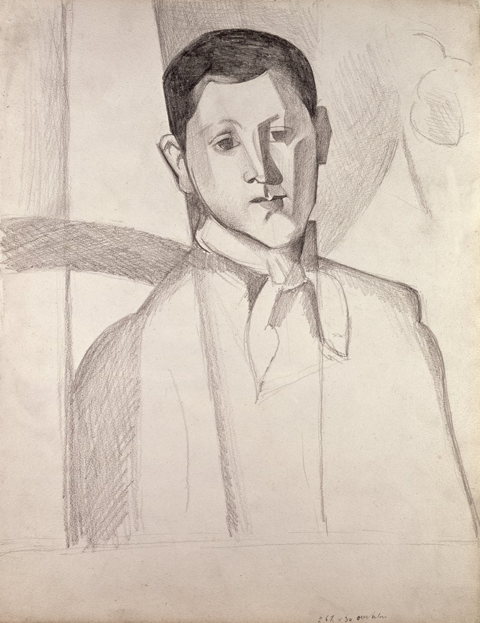 Portret naar Cezanne door Juan Gris