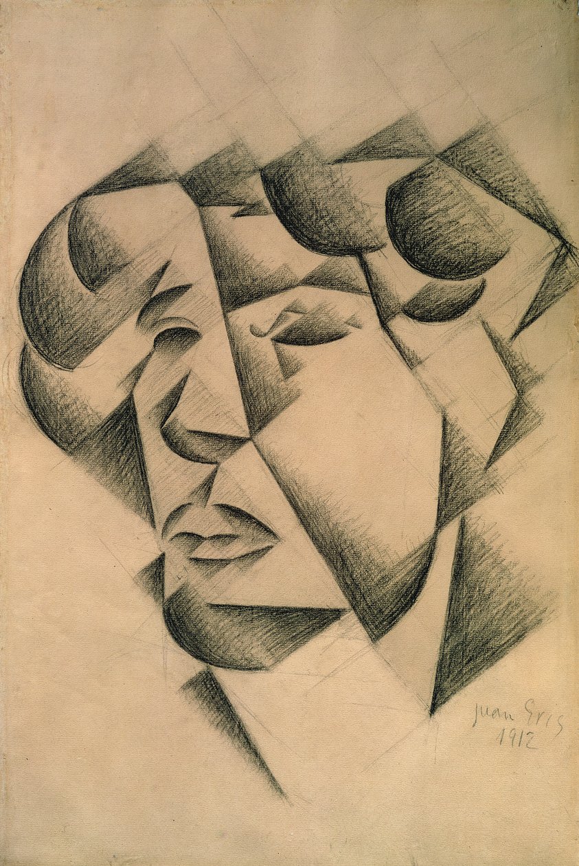 Zelfportret, 1912 door Juan Gris