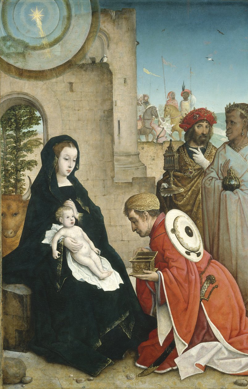 Aanbidding der Wijzen door Juan de Flandes