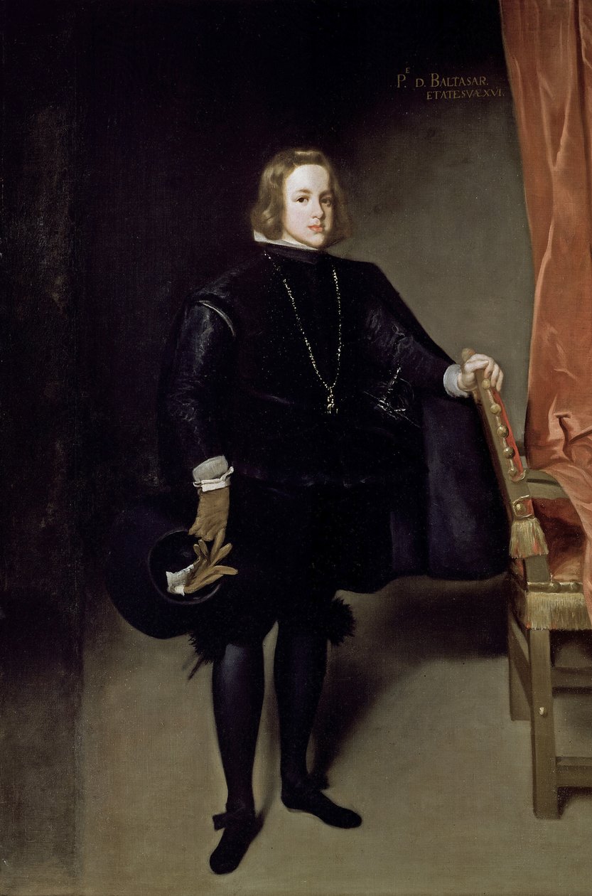 Portret van Prins Balthasar Charles, 1645 door Juan Bautista Martinez Del Mazo