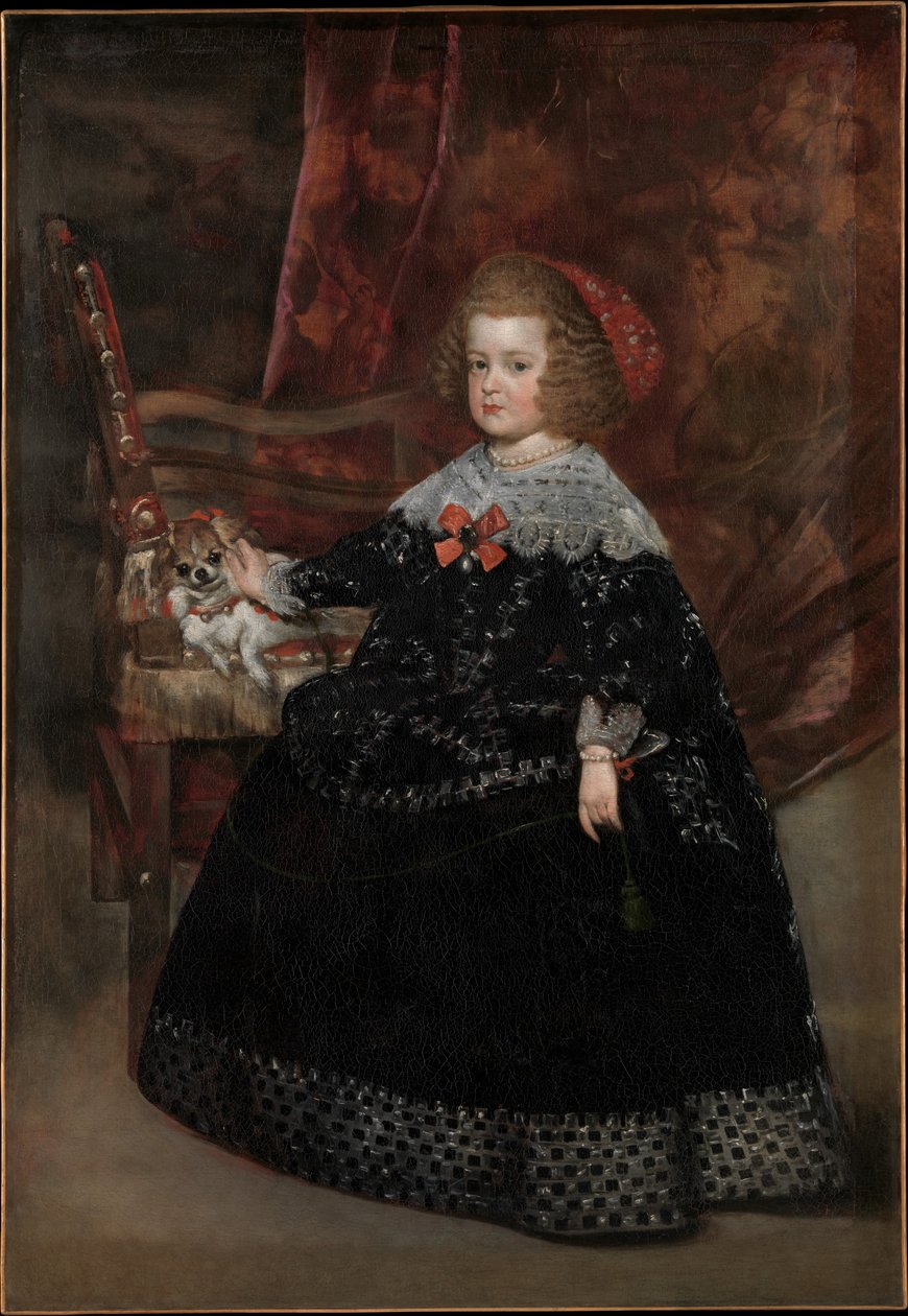 María Teresa (1638-83), Infanta van Spanje, c.1645 door Juan Bautista Martinez Del Mazo