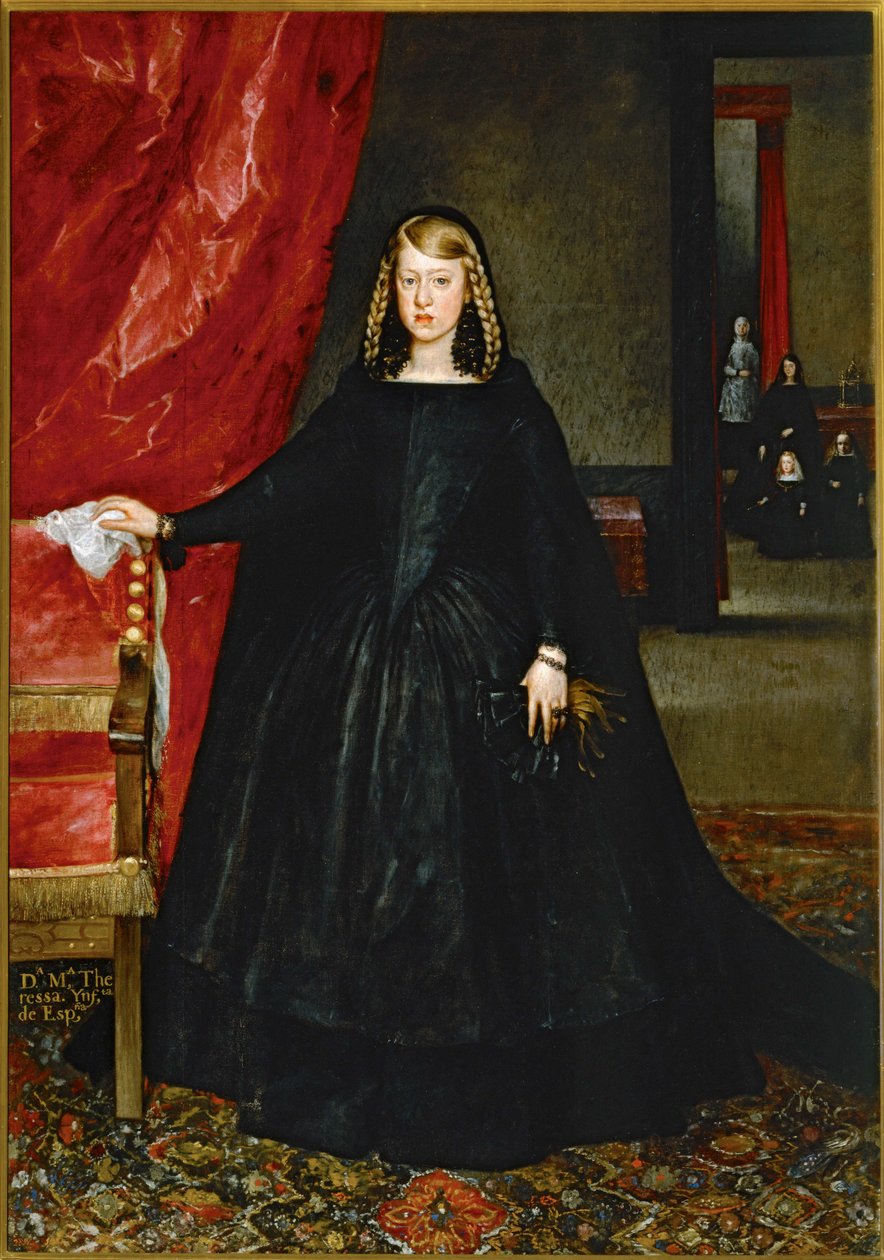Margarita Teresa van Oostenrijk, Infanta van Spanje (schilderij op doek) door Juan Bautista Martinez del Mazo