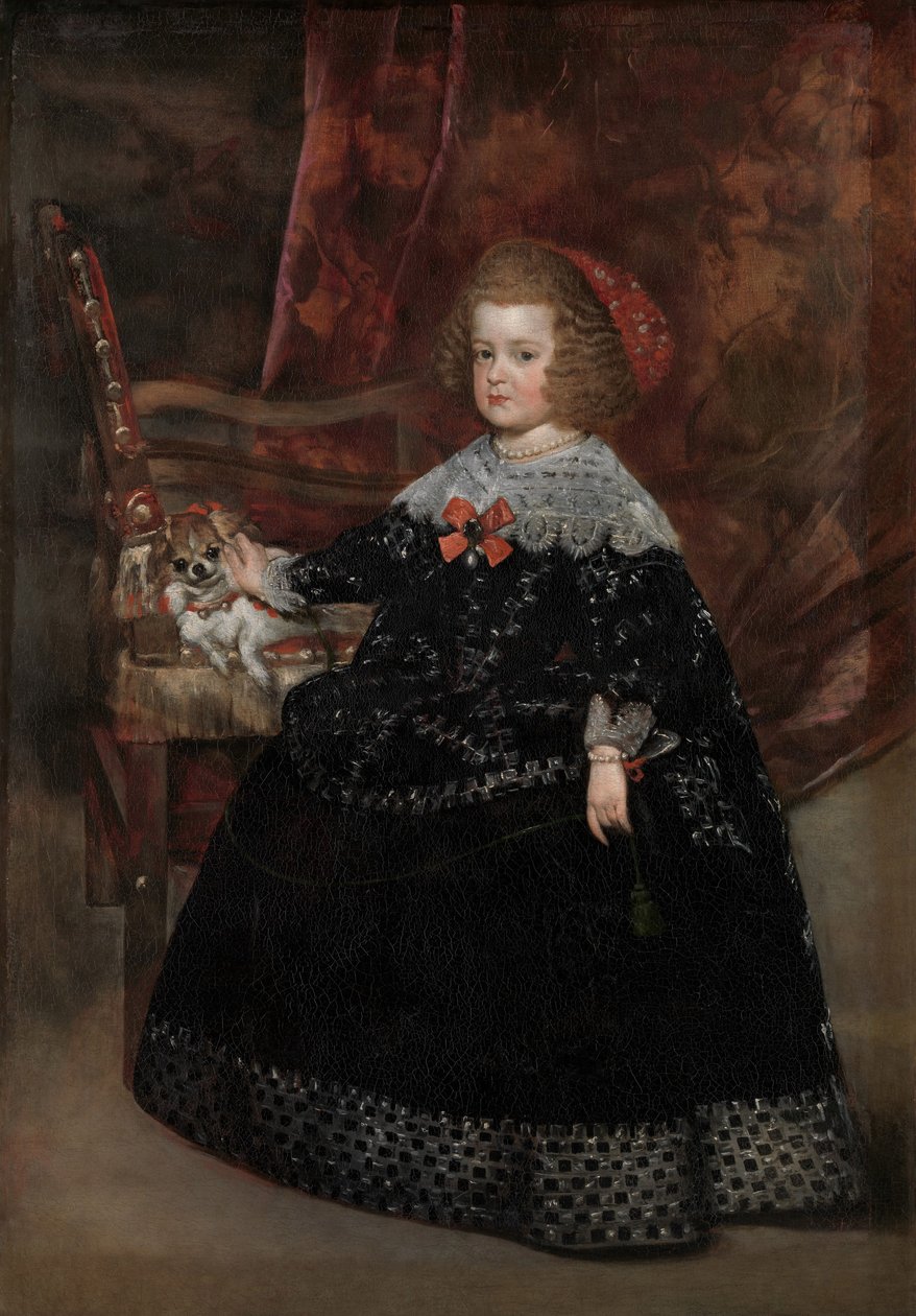 Maria Teresa, Infanta van Spanje, ca.1645 door Juan Bautista Martinez Del Mazo
