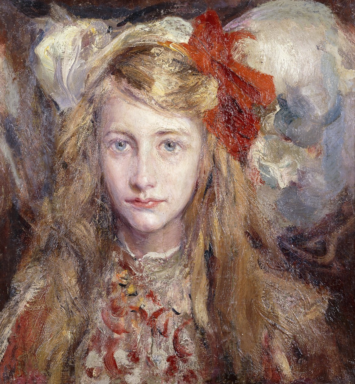 Portret van de dochter van de kunstenaar, Pippi door Juan Pablo Salinas Tervel