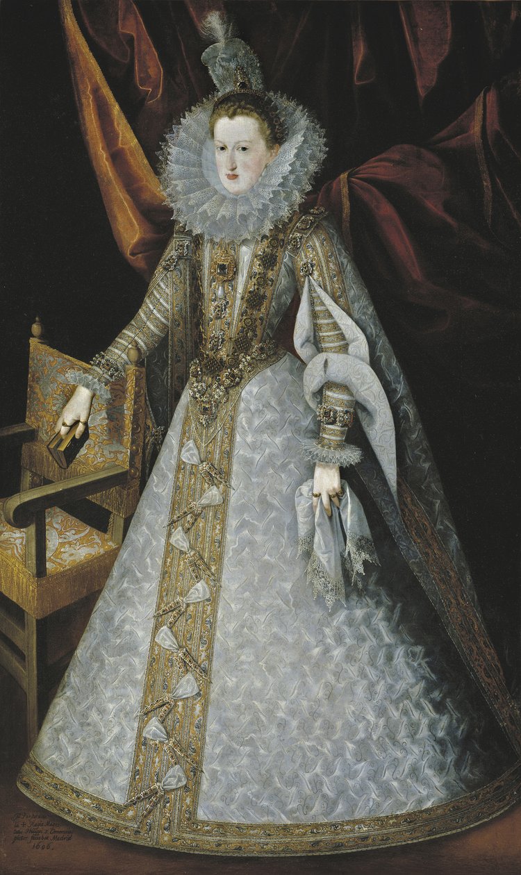 Portret van Margarita van Oostenrijk door Juan Pantoja de la Cruz