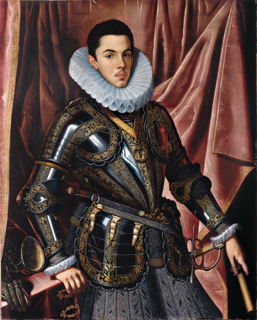 Portret van Prins Philip Emmanuel van Savoye, ca. 1604 door Juan Pantoja de la Cruz