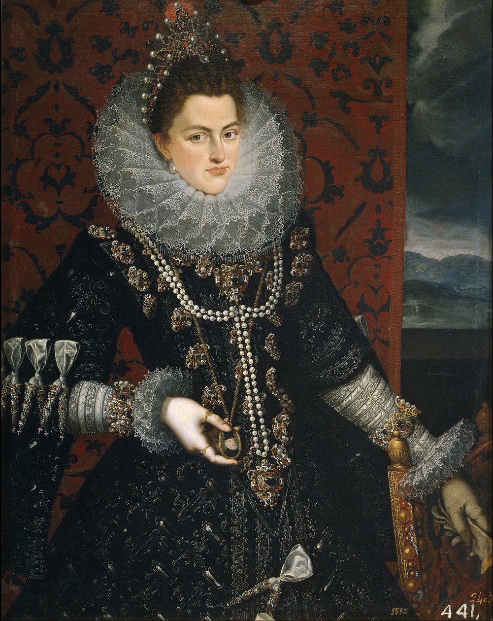 De infanta Isabel Clara Eugenia 1566-1633, 1598-1599 door Juan Pantoja de la Cruz