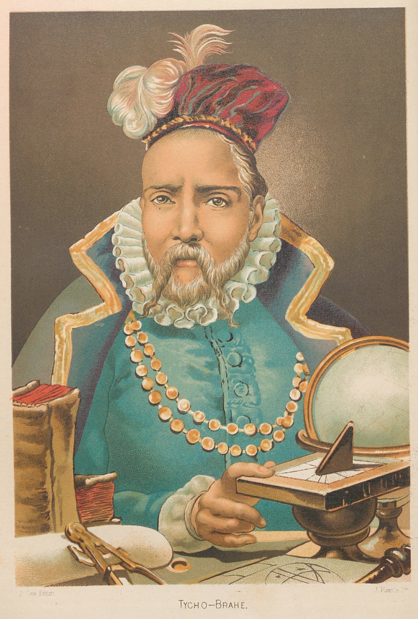 Portret van Tycho Brahe 1546-1601 door Juan Planella y Rodríguez