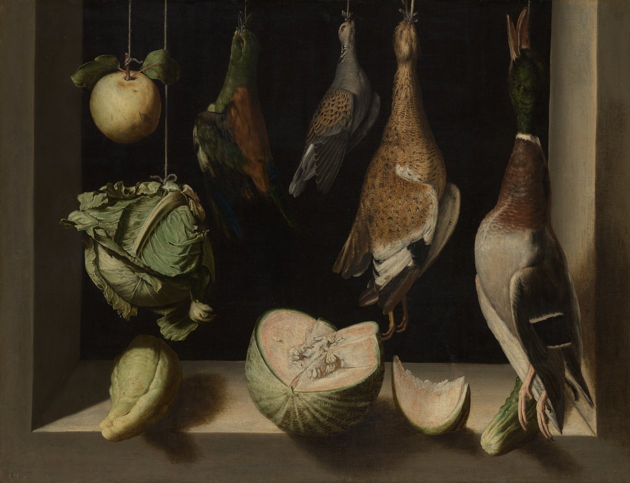 Stilleven met gevogelte door Juan Sanchez Cotan