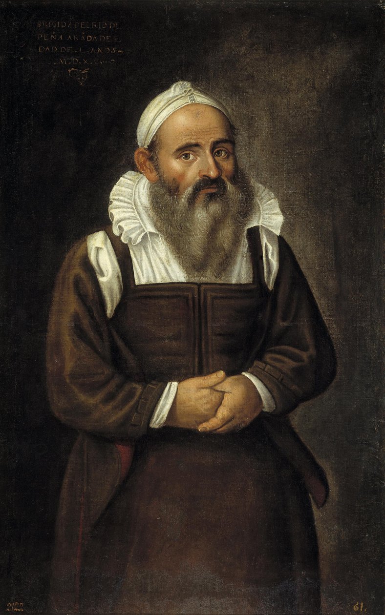 Brígida del Río de vrouw met de baard van Peñaranda door Juan Sanchez Cotan