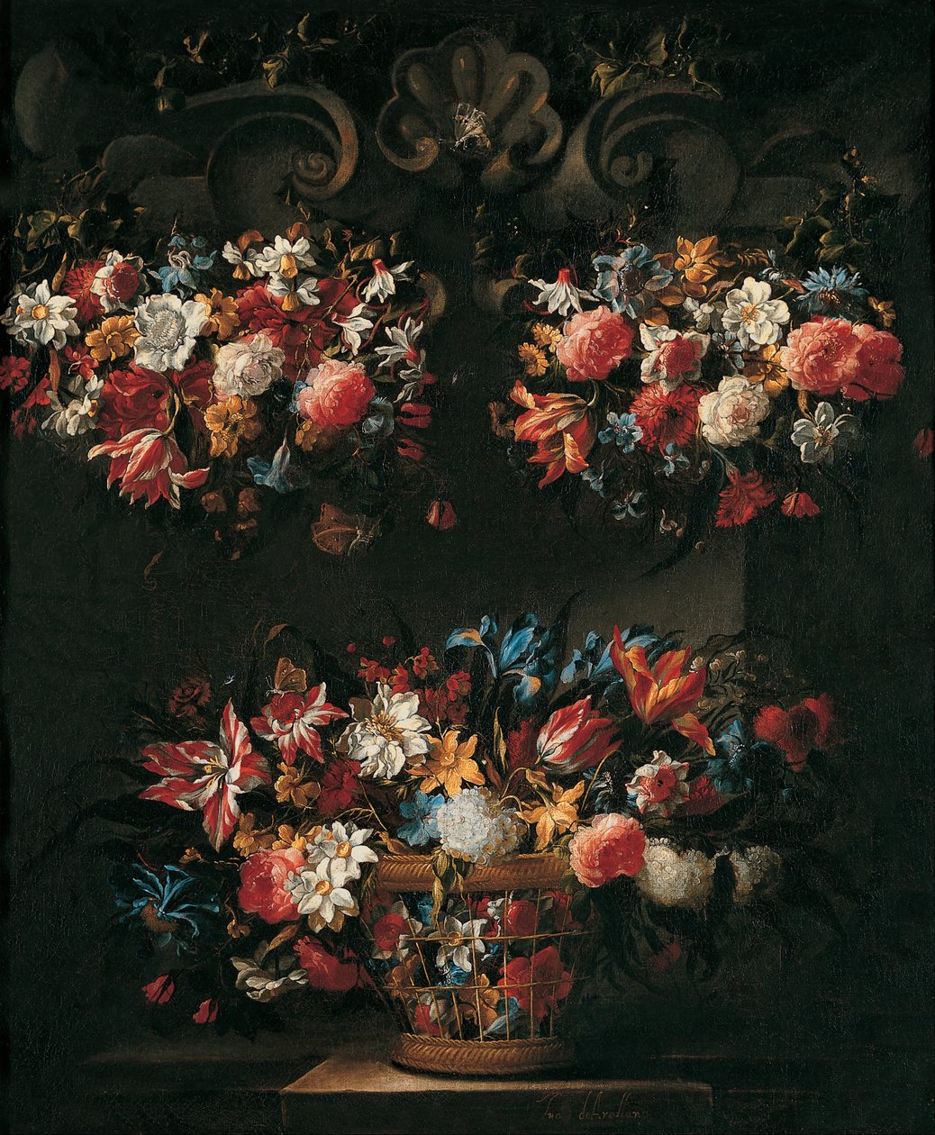 Stilleven met bloemen door Juan de Arellano