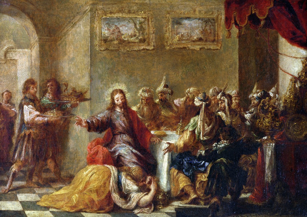 Christus in het huis van Simon de Farizeeër door Juan de Valdes Leal