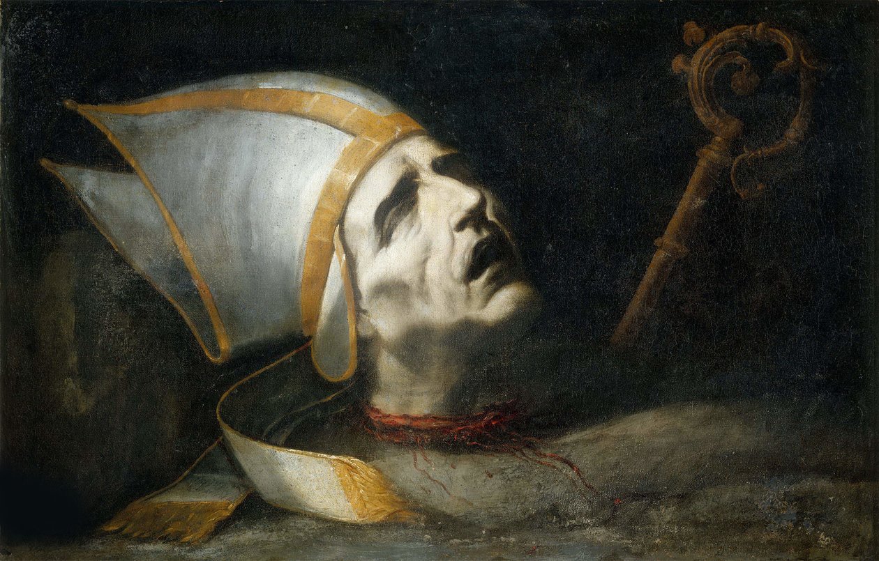 Hoofd van Sint Fulgentius door Juan de Valdes Leal